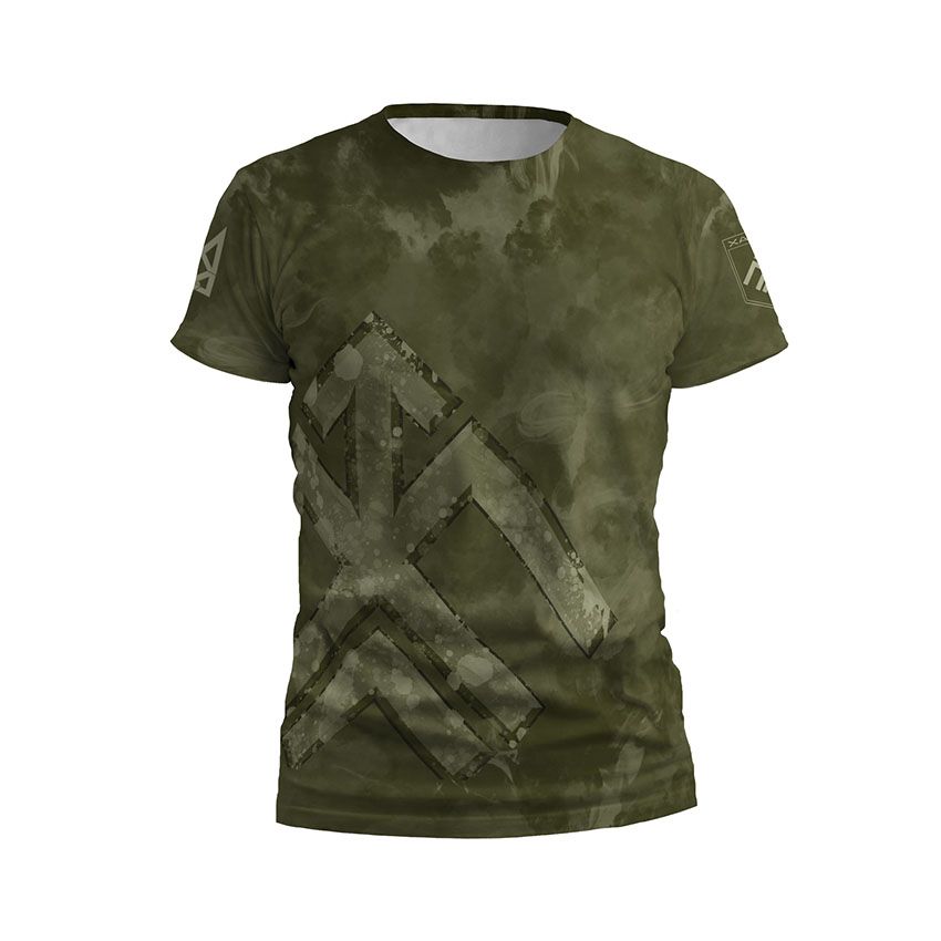 Футболка чоловіча спортивна 13-та бригада оперативного призначення НГУ «Хартія» Тактичний стиль Tactical style хакі