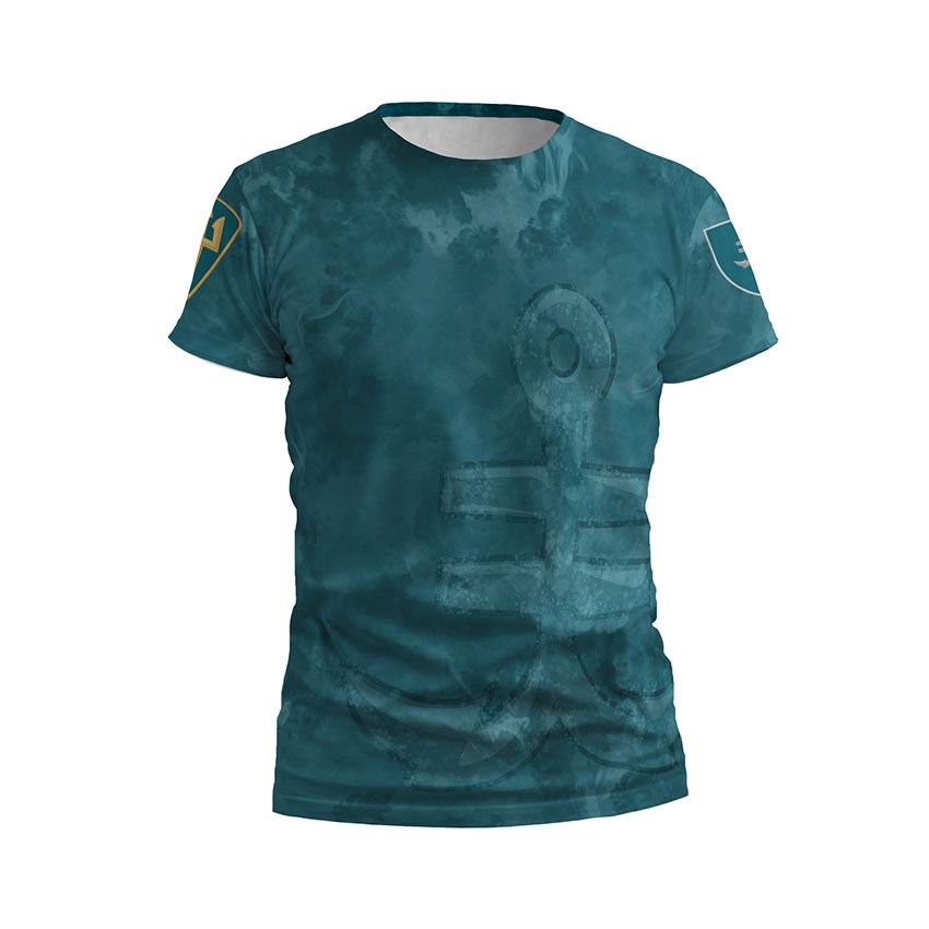 Футболка чоловіча спортивна 35-та окрема бригада морської піхоти Військова Хвиля Military Wave