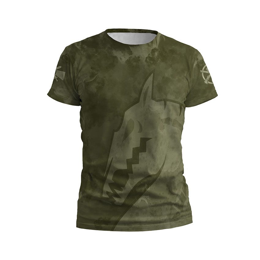 Футболка чоловіча спортивна 47-ма окрема механізована бригада Тактичний стиль Tactical style хакі