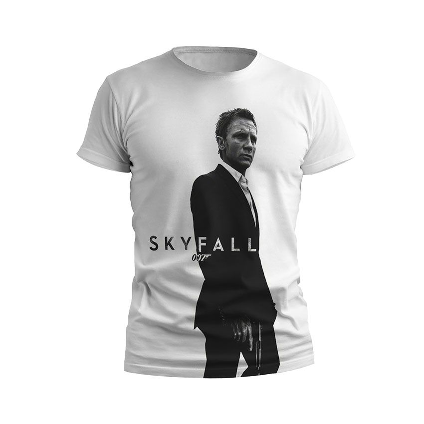 Футболка чоловіча спортивна Агент 007 Координати Скайфол Agent 007 Skyfall