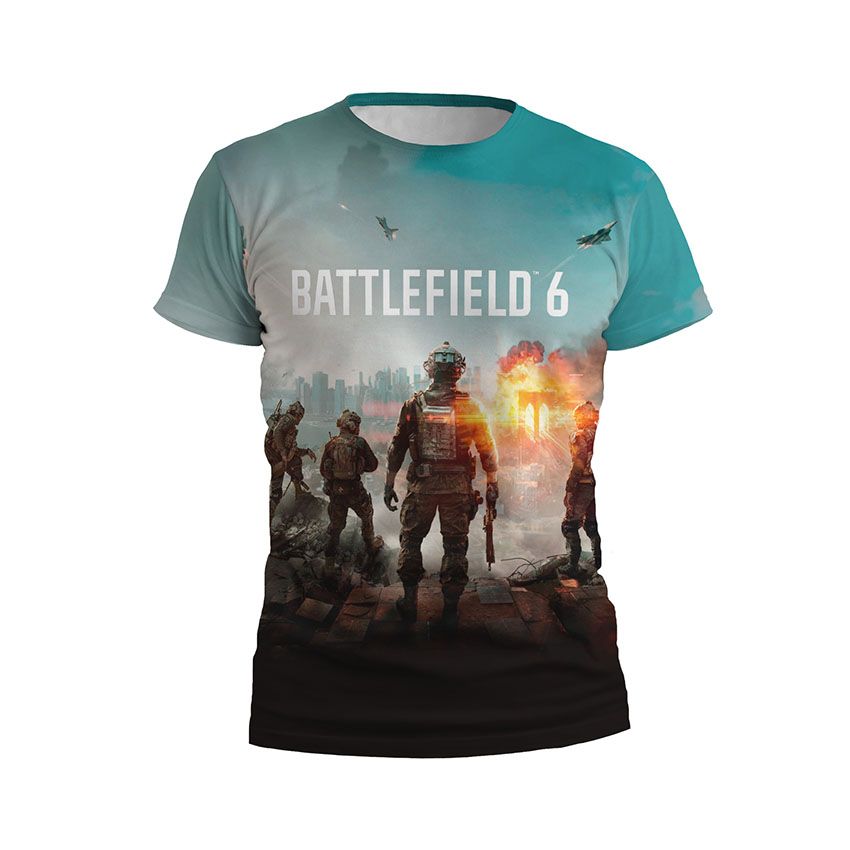 Футболка чоловіча спортивна Бателфілд 6 Битва за місто Battlefield 6 Battle for City