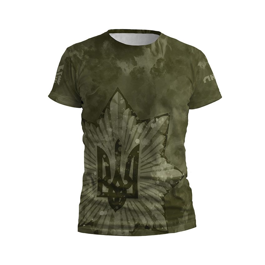 Футболка чоловіча спортивна Бригада Лють Тактичний стиль Tactical style хакі