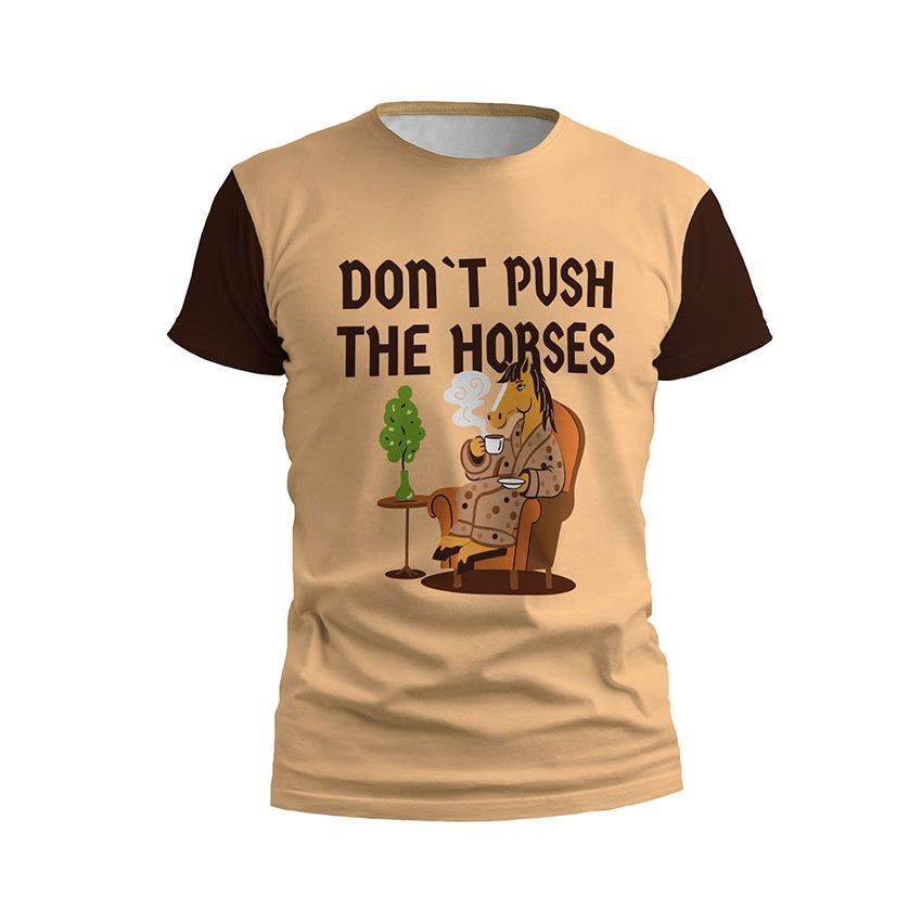 Футболка чоловіча спортивна Донт пуш зе хорсес Усик Мем Don’t Push the Horses Usyk Meme