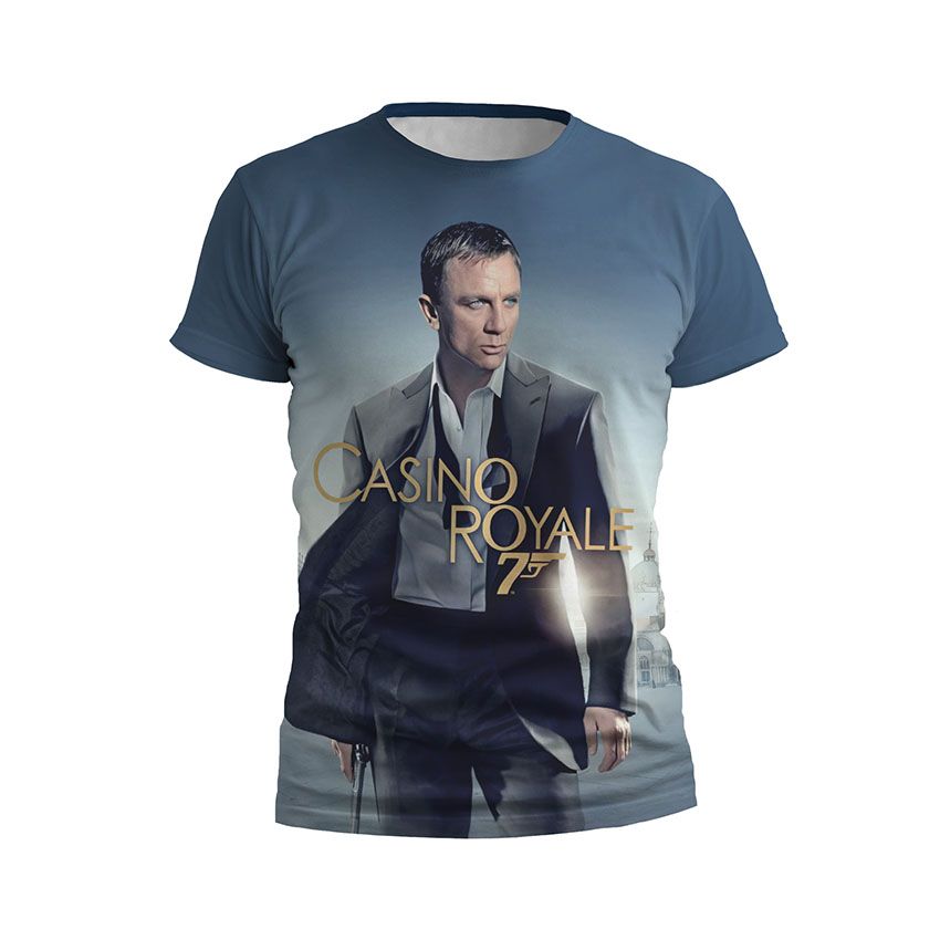 Футболка чоловіча спортивна Джеймс Бонд Казино Рояль James Bond Casino Royale
