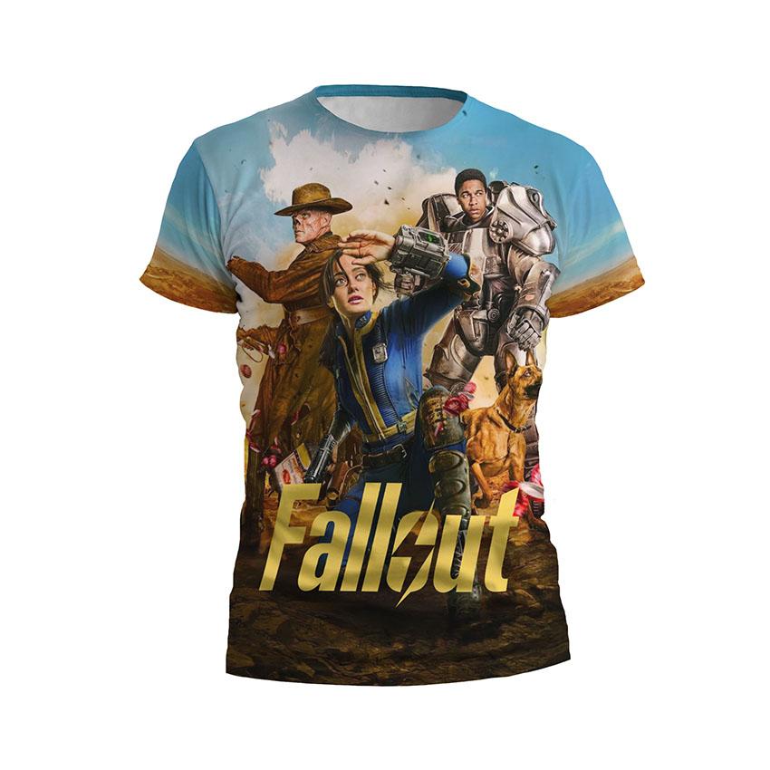 Футболка чоловіча спортивна Фоллаут Гра Персонажі Fallout Game Characters