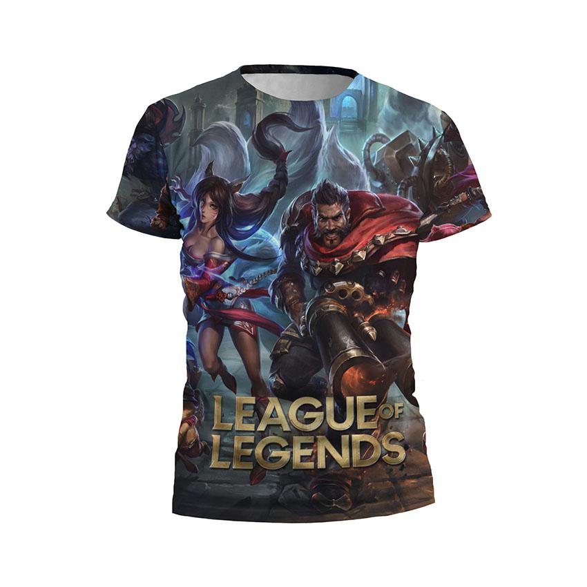 Футболка чоловіча спортивна Ліга Легенд Фентезі битва League of Legends Fantasy Battle