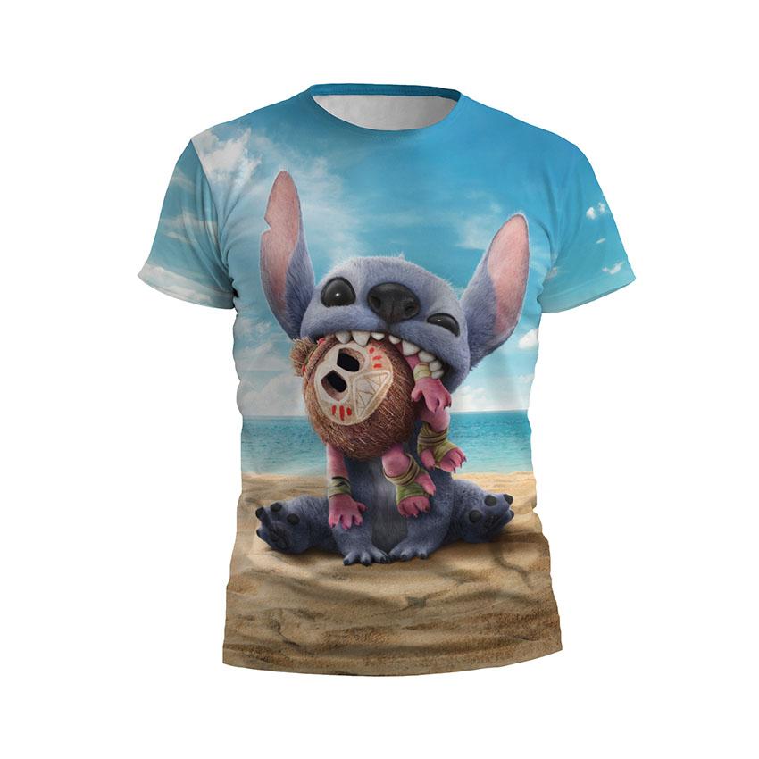 Футболка чоловіча спортивна Ліло і Стіч Пляжний Стіч Lilo and Stitch Beach Stitch