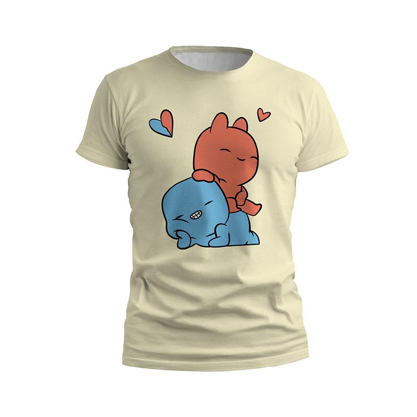 Футболка чоловіча спортивна Обійми любові Love Hugs бежевий