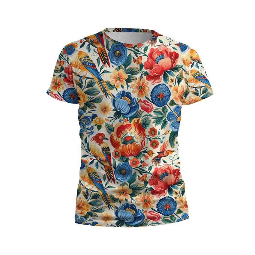 Футболка чоловіча спортивна Петриківський розпис Petrykivka painting