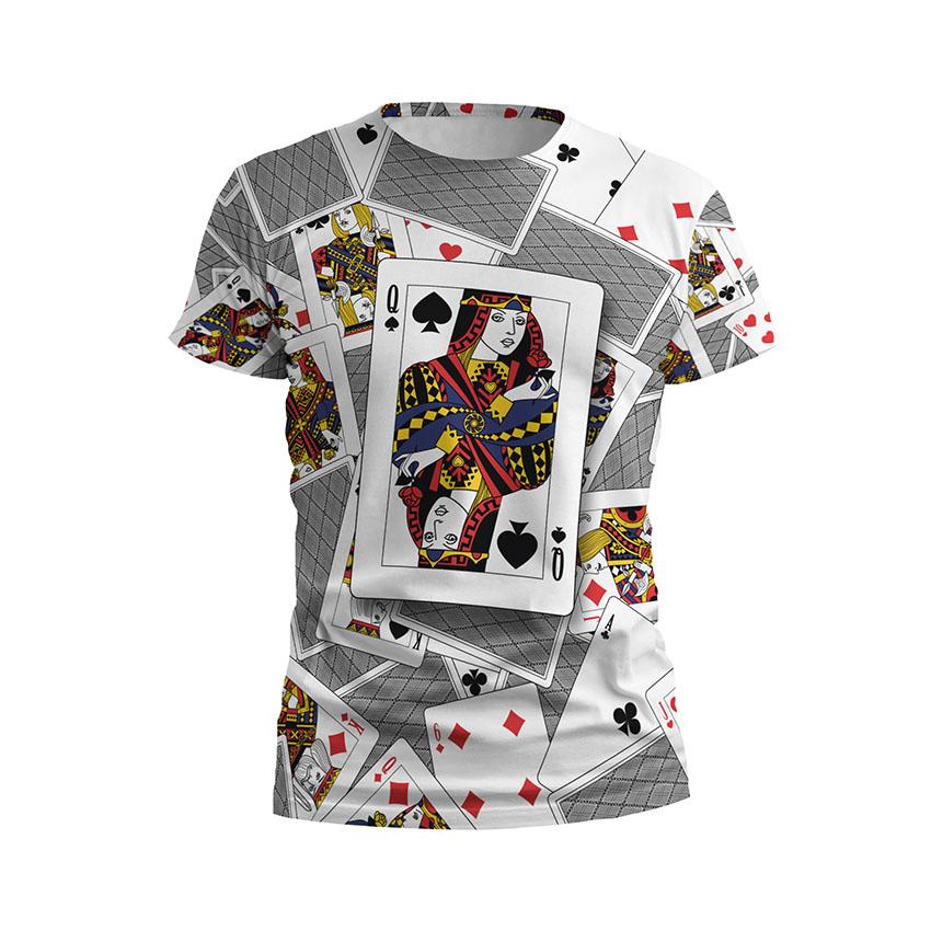 Футболка чоловіча спортивна Пікова Дама Карти хаосу Queen of Spades Cards Chaos