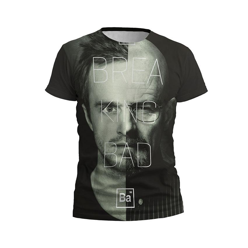 Футболка чоловіча спортивна Пуститися берега Уолтер та Джесі Постер Breaking Bad Walter White and Jessie Pinkman Poster