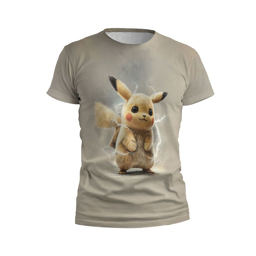 Футболка чоловіча спортивна Щасливий Пікачу Happy Pikachu