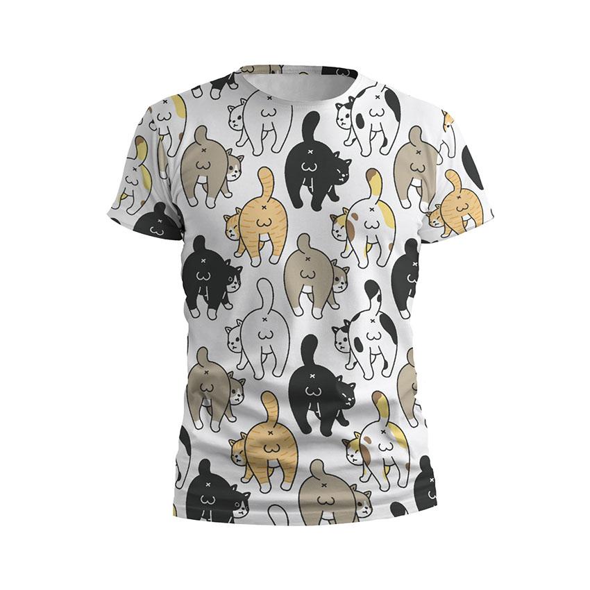 Футболка чоловіча спортивна Смішні котики Прикол Funny cats Joke