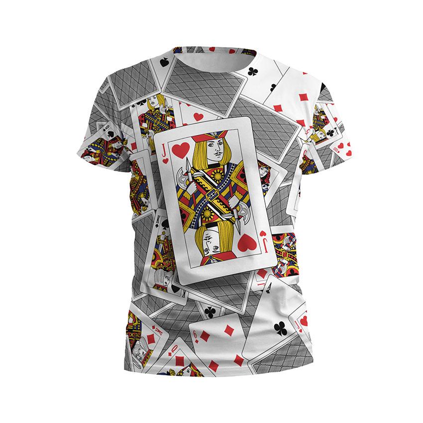 Футболка чоловіча спортивна Валет чирва Карти хаосу Jack of hearts Cards Chaos