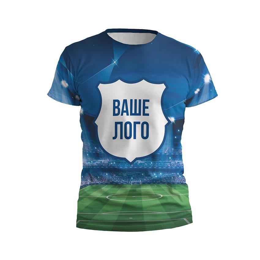 Футболка чоловіча спортивна Ваше лого Нічний стадіон Your Logo Night Stadium
