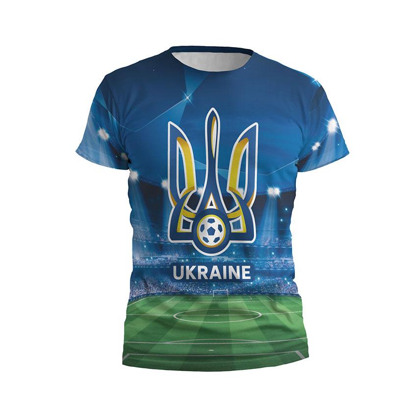 Футболка чоловіча спортивна Збірна України з футболу Нічний стадіон Ukraine national football team Night Stadium