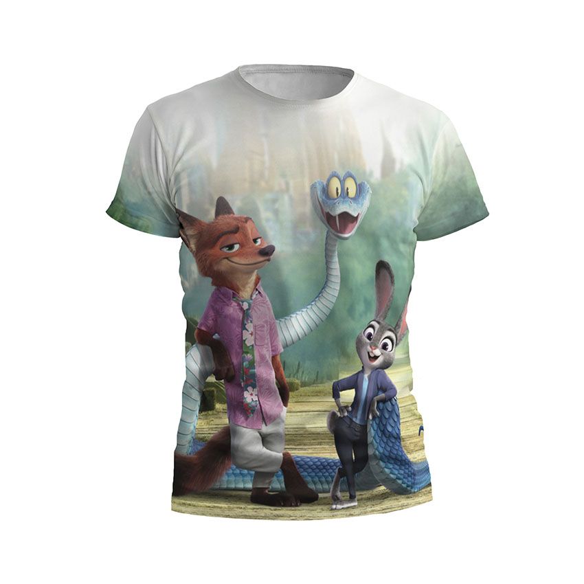 Футболка чоловіча спортивна Зоотрополіс 2 Веселі пригоди Zootopia 2 Fun adventures