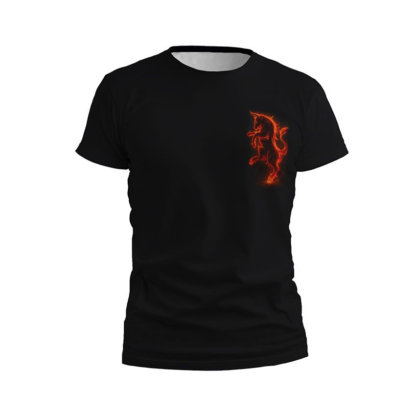 Футболка чоловіча спортивна 43-тя окрема механізована бригада Вогняний бик Fire bull