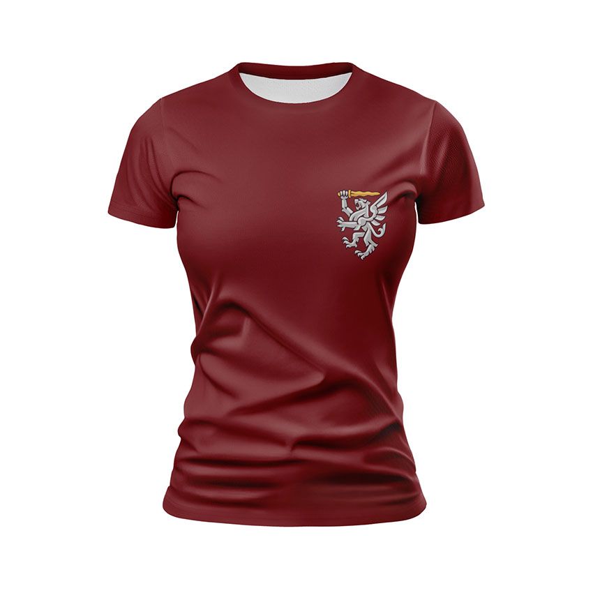 Футболка жіноча 80-та окрема десантно-штурмова бригада Крилаті воїни Winged warriors бордовий