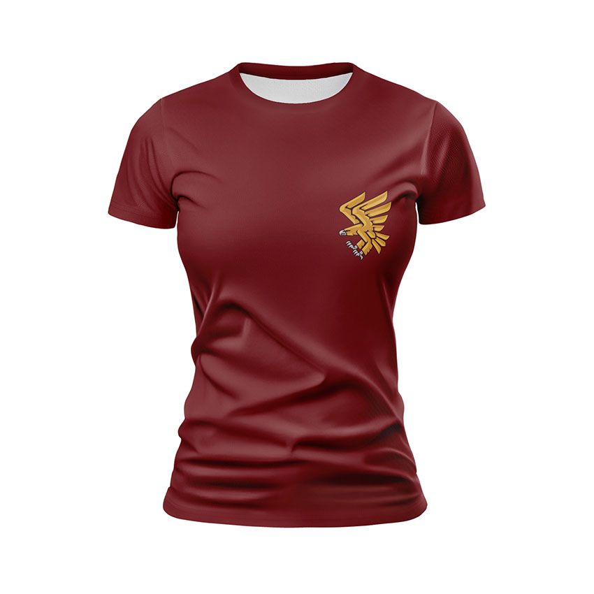 Футболка жіноча 95-та окрема десантно-штурмова бригада Крилаті воїни Winged warriors бордовий