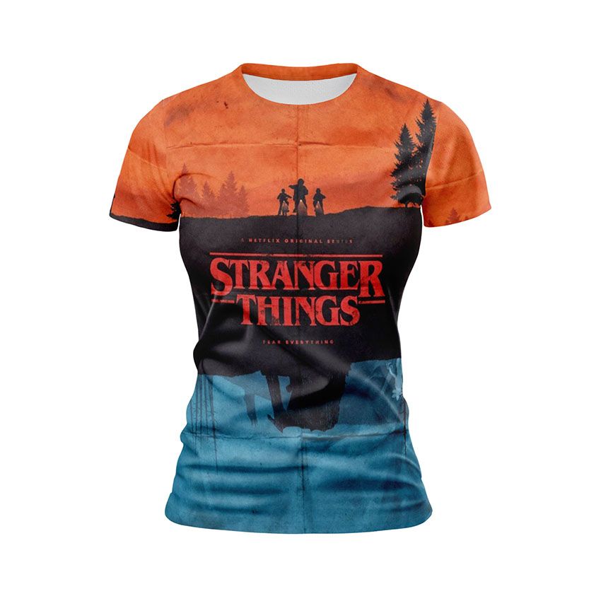 Футболка жіноча Дивні дива Нічний Похід Stranger Things Night Walk