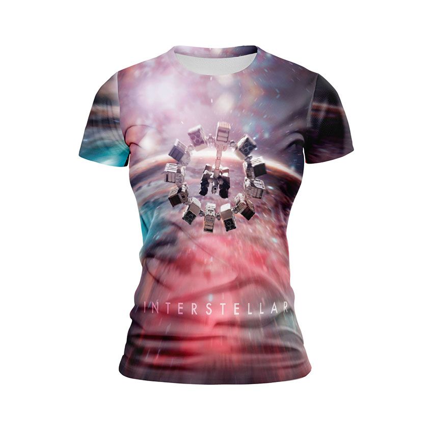Футболка жіноча Інтерстеллар Супутник у космосі Interstellar Satellite in space
