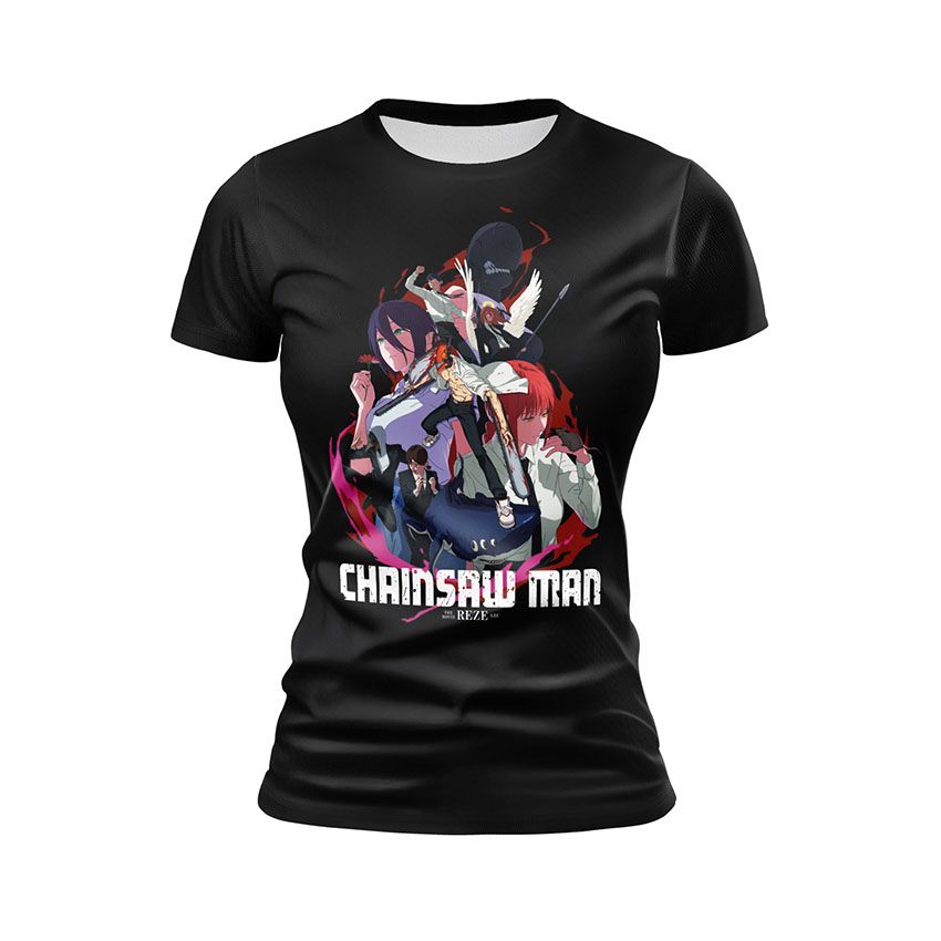 Футболка жіноча Людина-бензопила Світ Демонів Chainsaw Man World of Devils