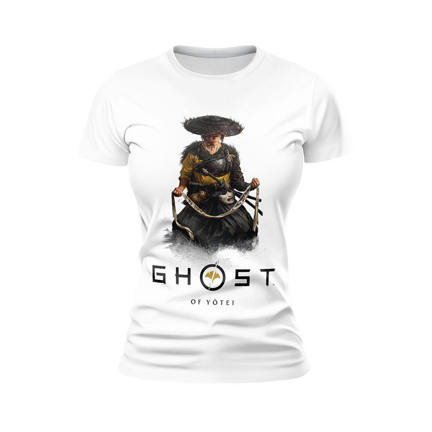Футболка жіноча Привид Йотей Тінь самурая Ghost of Yotei Samurai Shadow