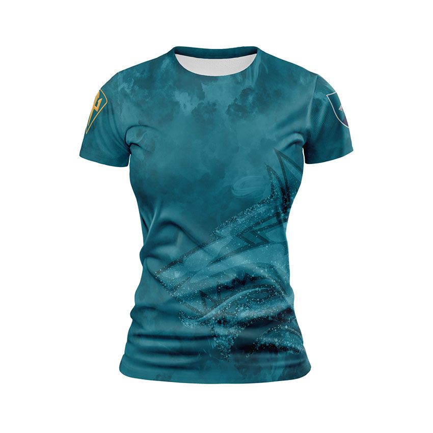 Футболка жіноча спортивна 1-й окремий батальйон морської піхоти Військова Хвиля Military Wave