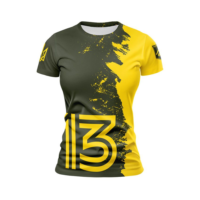 Футболка жіноча спортивна 13-та бригада оперативного призначення НГУ «Хартія» Команда нескорених Team of the Invincibles