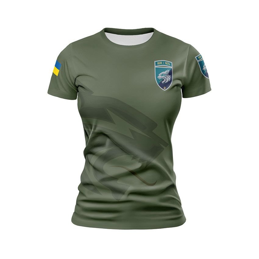 Футболка жіноча спортивна 137-й окремий батальйон морської піхоти Воля і честь Will and honor