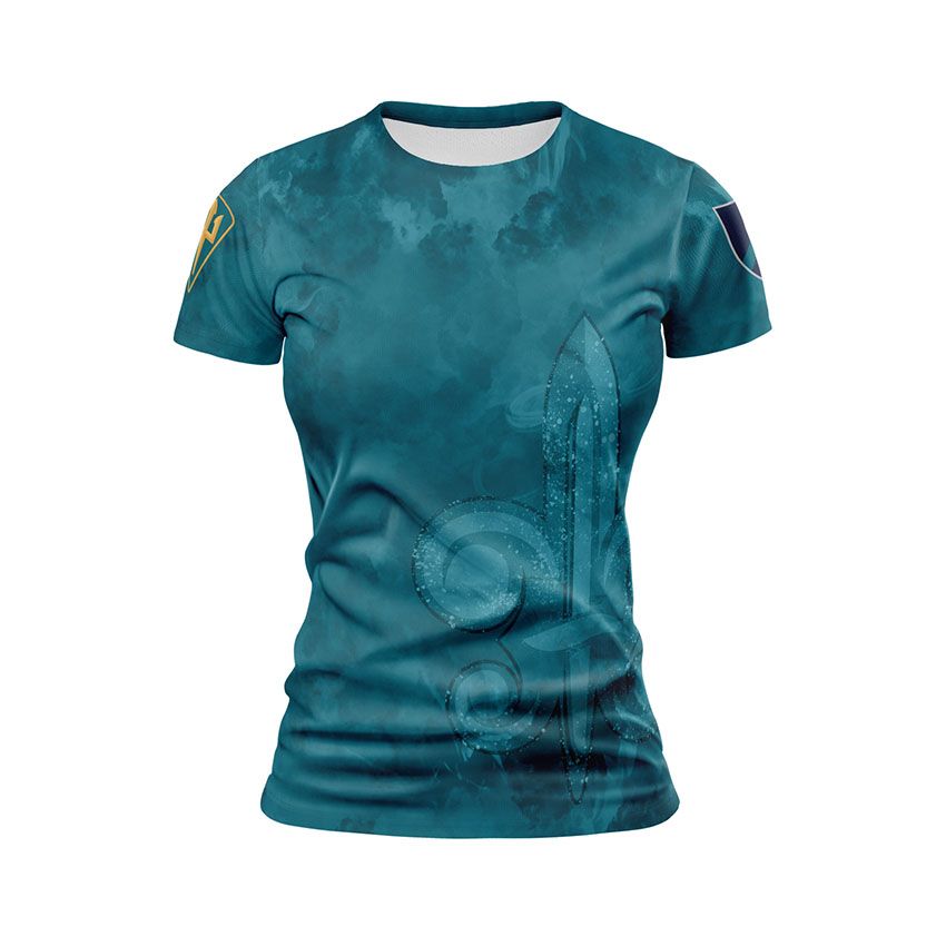 Футболка жіноча спортивна 140-й окремий розвідувальний батальйон Військова Хвиля Military Wave