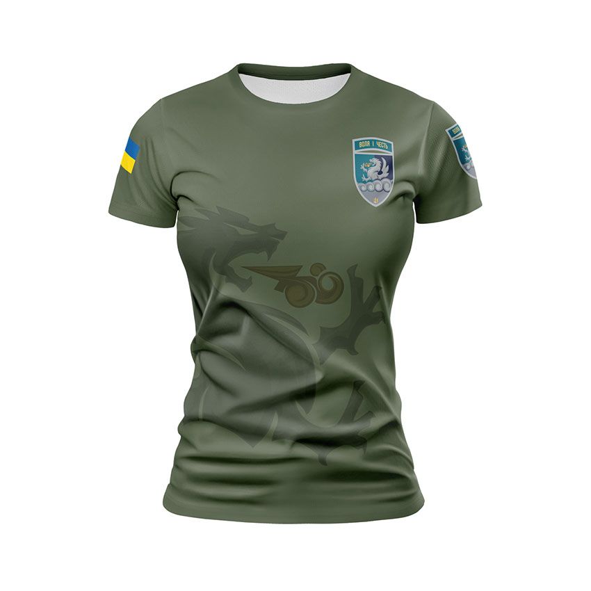 Футболка жіноча спортивна 32-га окрема артилерійська бригада Воля і честь Will and honor