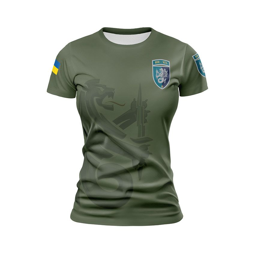 Футболка жіноча спортивна 37-ма окрема бригада морської піхоти Воля і честь Will and honor