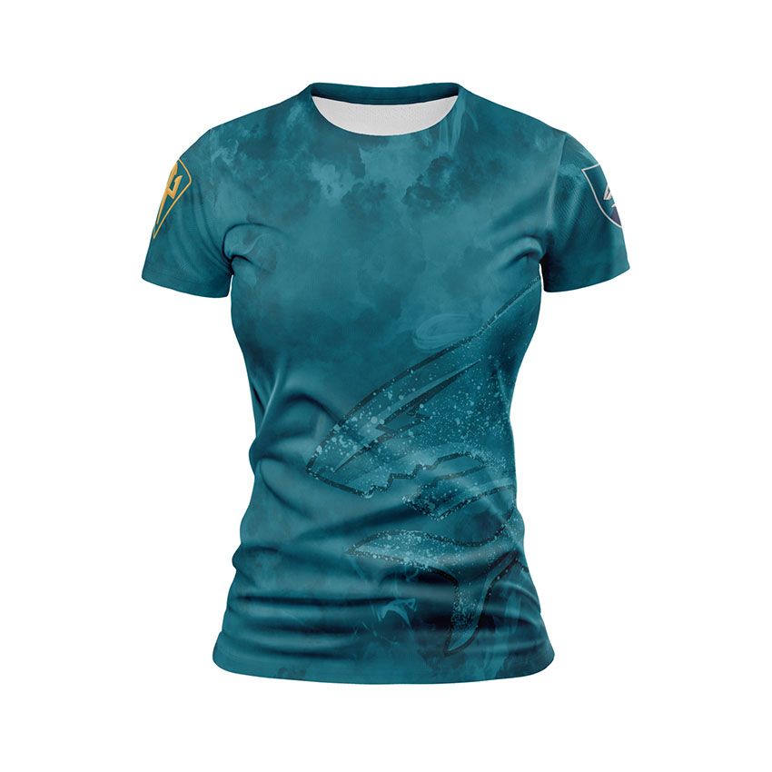 Футболка жіноча спортивна 40-ва окрема бригада берегової оборони Військова Хвиля Military Wave