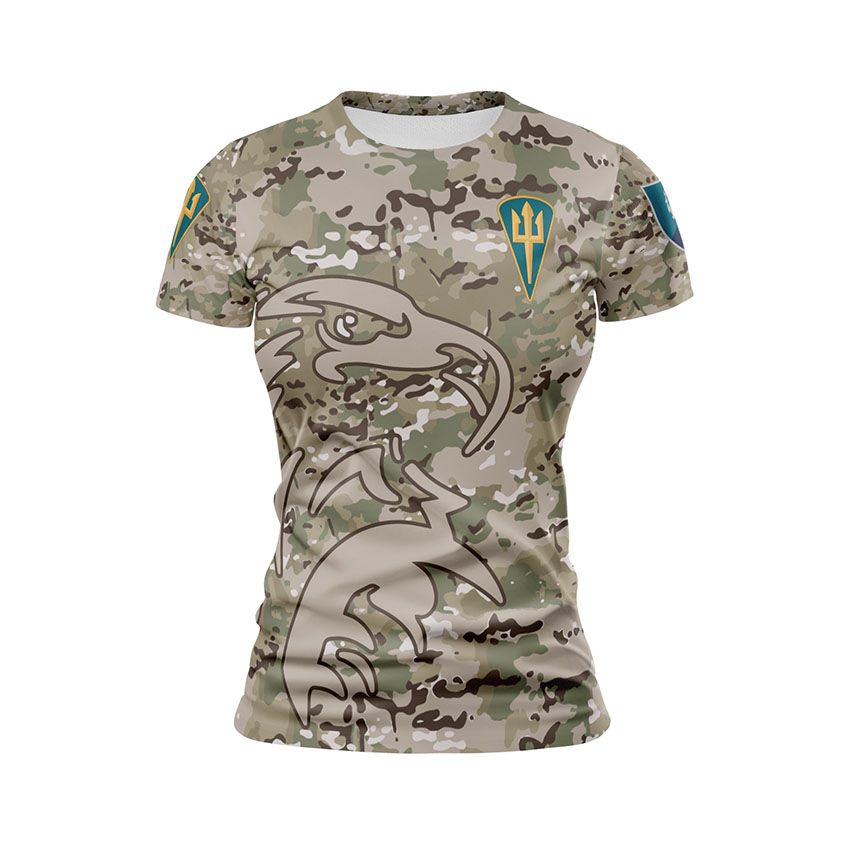 Футболка жіноча спортивна 426-й окремий батальйон безпілотних систем Камуфляж Camouflage