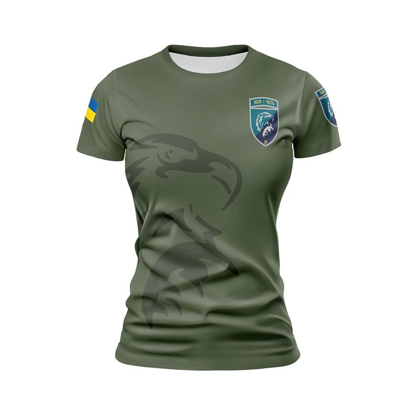 Футболка жіноча спортивна 426-й окремий батальйон безпілотних систем Воля і честь Will and honor