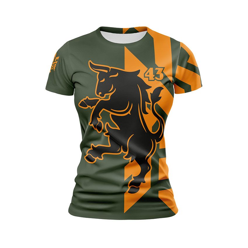 Футболка жіноча спортивна 43-тя окрема механізована бригада Козацька сила Cossack Power