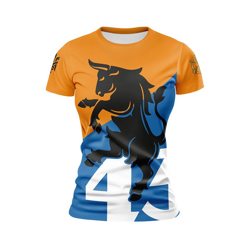 Футболка жіноча спортивна 43-тя окрема механізована бригада Переможний бик Winning Bull