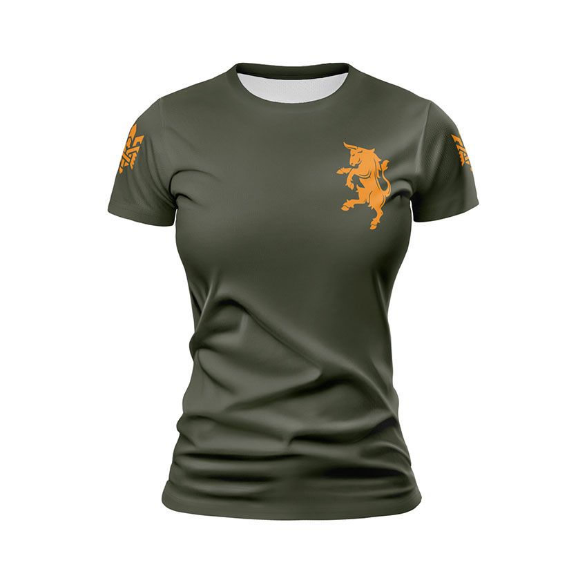 Футболка жіноча спортивна 43-тя окрема механізована бригада Великі воїни Great warriors