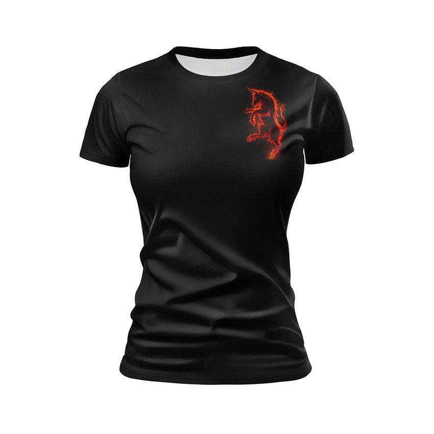 Футболка жіноча спортивна 43-тя окрема механізована бригада Вогняний бик Fire bull