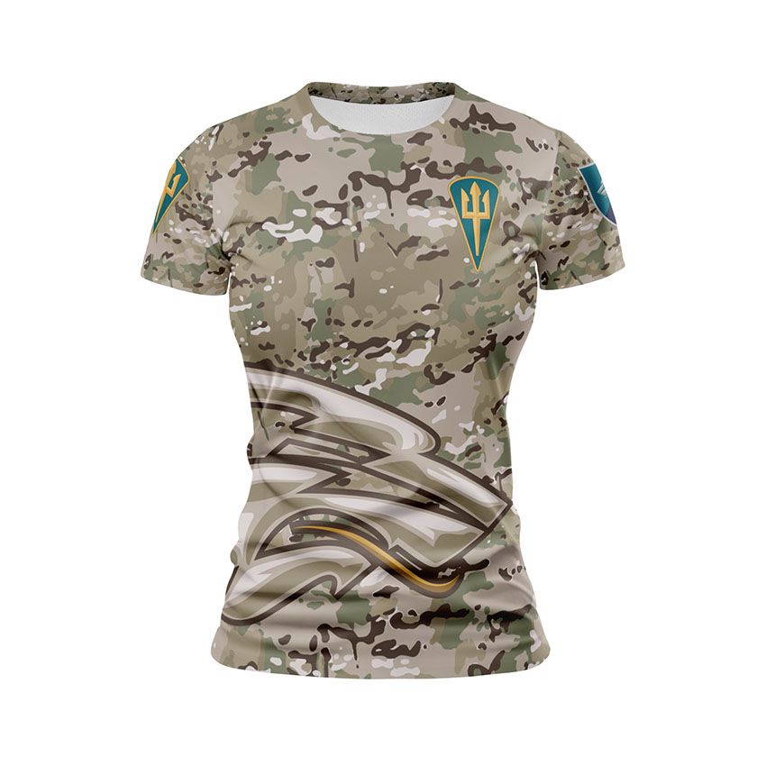 Футболка жіноча спортивна 503-й окремий батальйон морської піхоти Камуфляж Camouflage