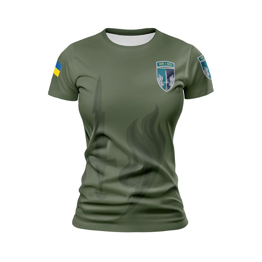 Футболка жіноча спортивна 505-й окремий батальйон морської піхоти Воля і честь Will and honor