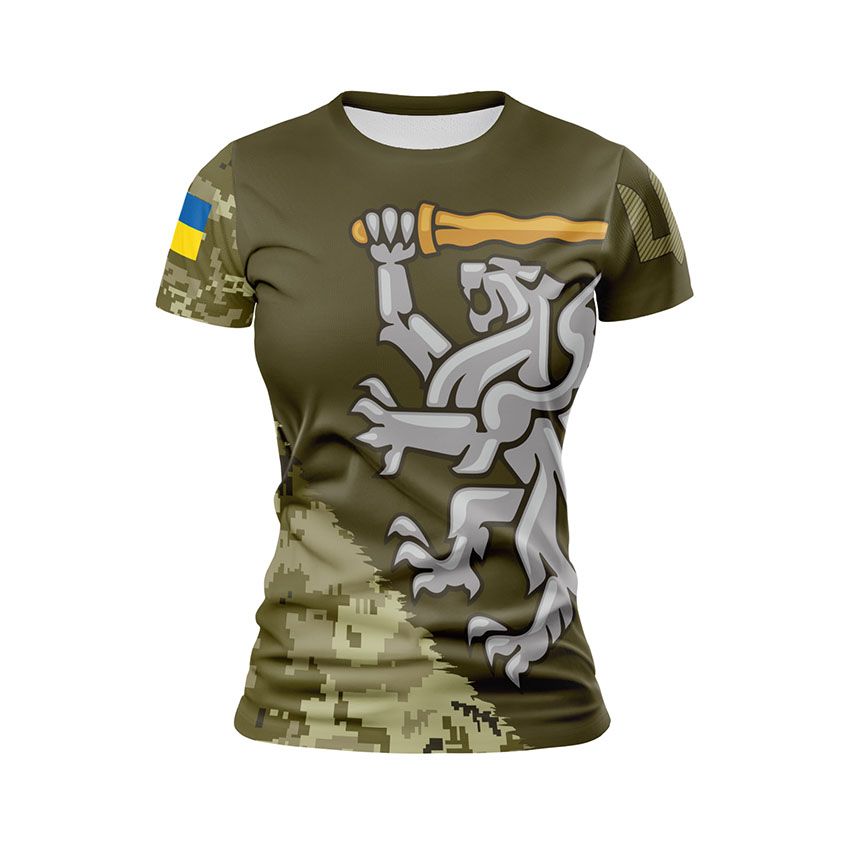 Футболка жіноча спортивна 80-та окрема десантно-штурмова бригада Бійці Небес Warriors of the Sky11