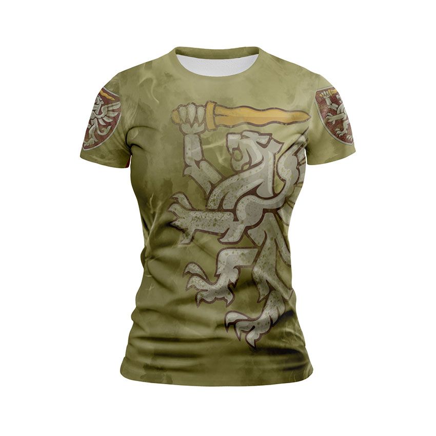Футболка жіноча спортивна 80-та окрема десантно-штурмова бригада Камуфляжна міць Camouflage Power11