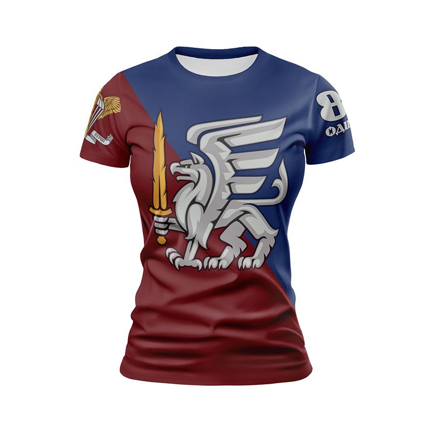 Футболка жіноча спортивна 81-ша окрема аеромобільна бригада Вільні крила Free Wings