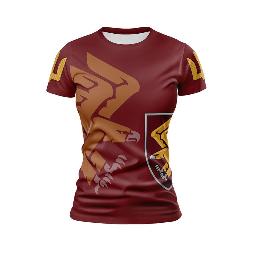 Футболка жіноча спортивна 95-та окрема десантно-штурмова бригада Крила десанту Wings of Airborne бордовий