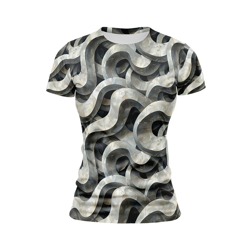 Футболка жіноча спортивна Абстрактна спіраль Abstract spiral