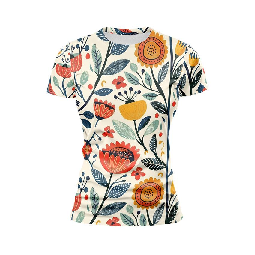 Футболка жіноча спортивна Барвисте поле Colorful Field