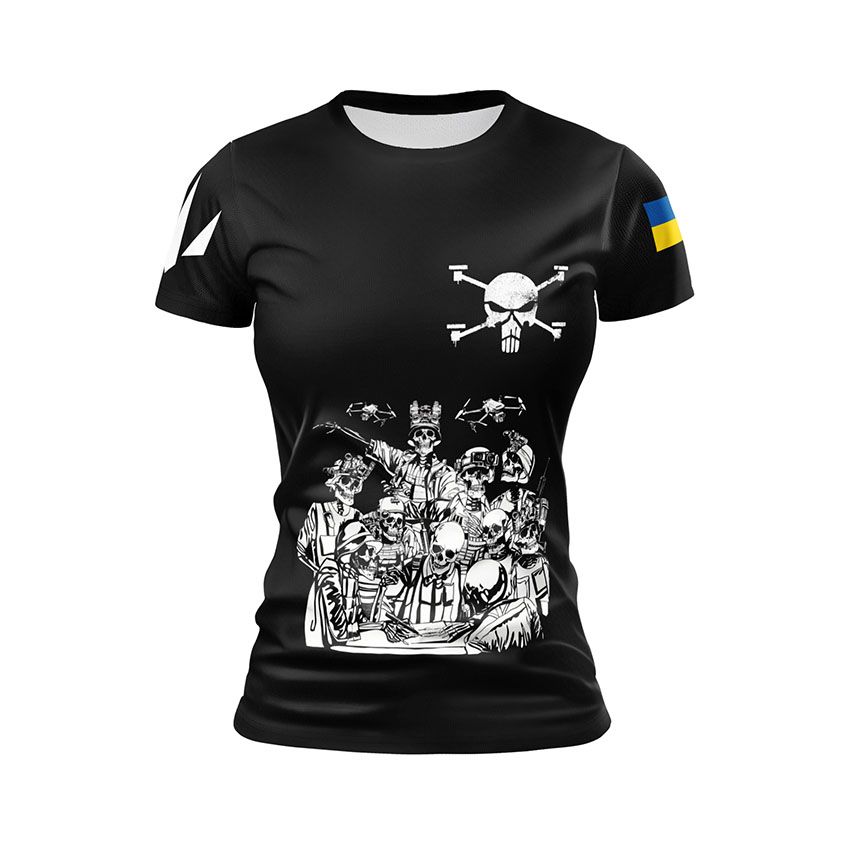 Футболка жіноча спортивна Батальйон Flying Skull Команда безсмертних Undead Squad